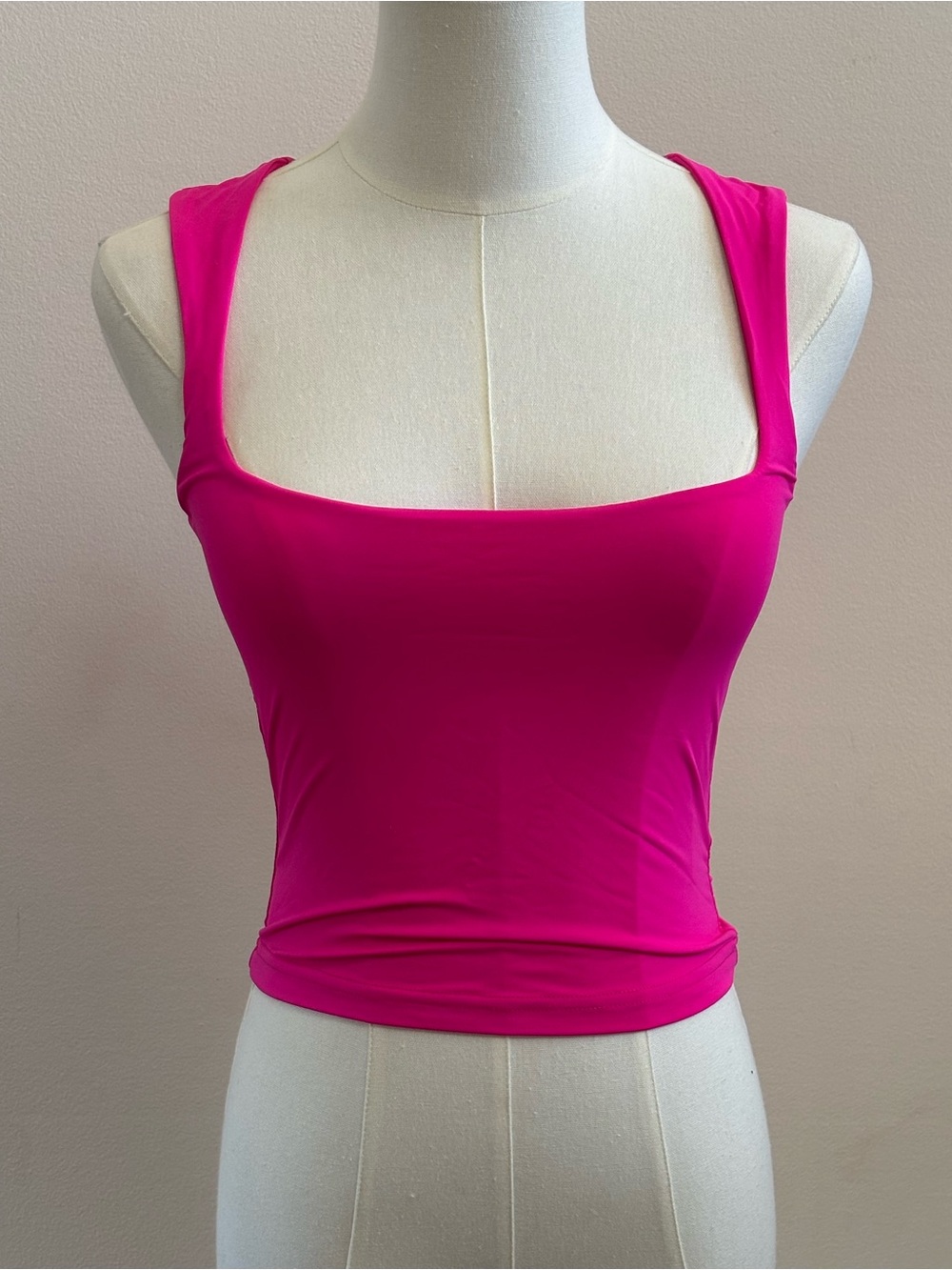 White Fox Boutique NWT Hot Pink Crop Tank XS Barbie Coquette Y2K